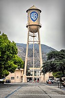 The Warner Bros. Water Tower in Burbank, California.