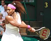 Andy Murray (venstre) og Serena Williams vant henholdsvis menn og kvinners singelturnering under Sommer-OL 2012