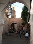 Entrée du pavillon marocain, World Showcase, parc Epcot, Disney World, Orlando.