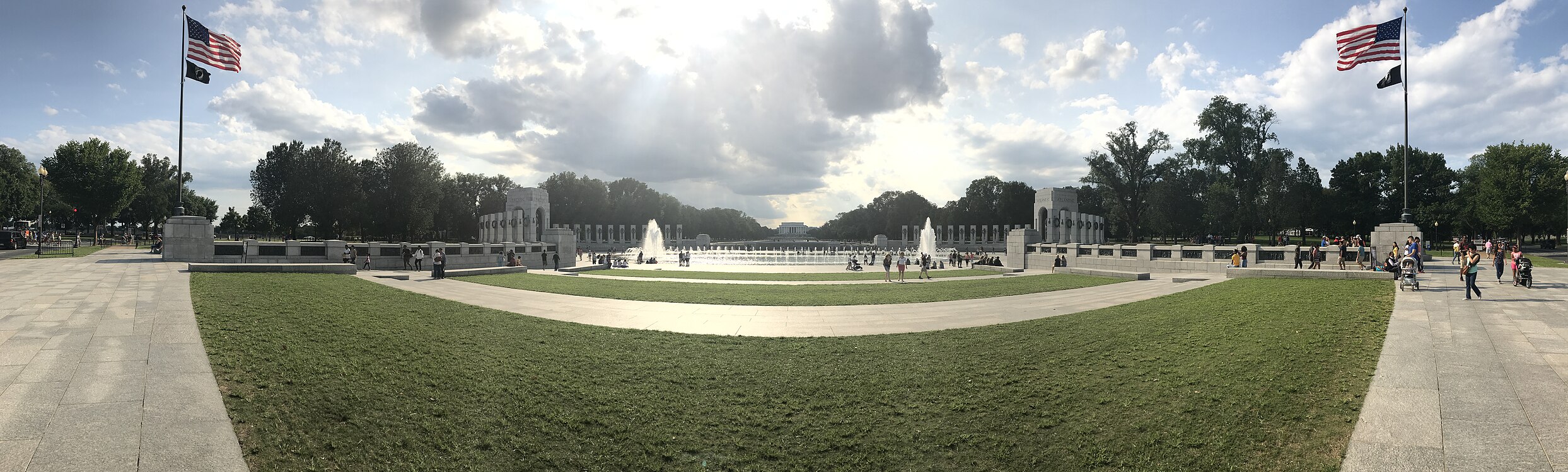 美国华盛顿二战纪念碑（英语：World War II Memorial），2017-08-26