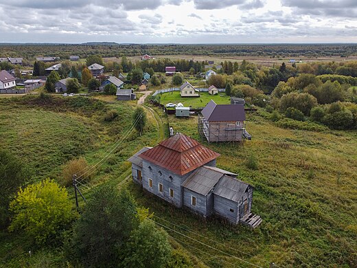 110. Церковь Воскресения Христова, Ижма, Приморский район Автор — Александр Антонов гугл-картовский