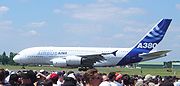Airbus A380 na letecké přehlídce v Le Bourget, 2005