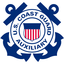 Badge of the United States Coast Guard Auxiliary AUX W.svg