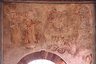 Mittelalterliche Wandmalereien (stark restauriert)