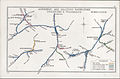 1914年当時のウィンブルドン駅周辺のレールウェイ・クリアリング・ハウス地図。