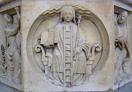 Alegoria da alquimia, portal central, Notre-Dame de Paris