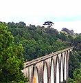 Local conhecido como "Arcos", ponte da linha férrea.