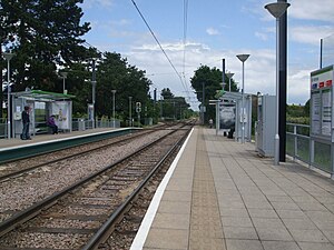 Arena tram stop looking north.JPG