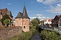 Büdingen, edificio monumental (Schlaghaus) en la calle