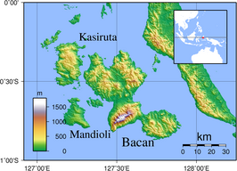 Kaart van Batjaneilanden