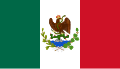 Bandera del Segundo Imperio Mexicano (1863-1864)