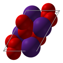 Struktur kristal sesium ozonida