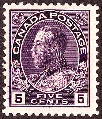 1922: номинал в 5 центов