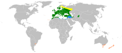 Mapa występowania