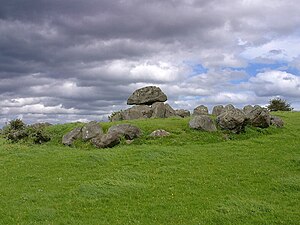 English: One of the Carrowmore tombs in Irelan...