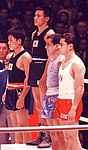 Siegerehrung 1964 mit Takaru Sakurai als Olympiasieger