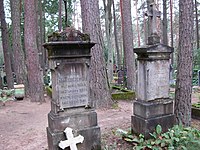Cmentarz w Druskiennikach: nagrobki w języku polskim