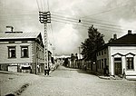 Hörnet Skolgatan/Olofsgatan i Nyslott, början av 1930-talet