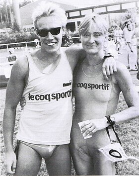 Dirk Aschmoneit und Alexandra Kremer (Deutsche Meisterschaft in Roth, 1986)