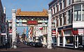 Den Haag-Chinatown, straatzicht Wagenstraat-Stille Veerkade-Amsterdamse Veerkade