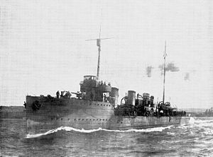 艦隊水雷艇「ヂェールスキイ」（1914年8月）。