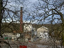 Donside Paper Mill under demolition, 15 February 2006 Donside Paper Mill under demolition 2006.jpg