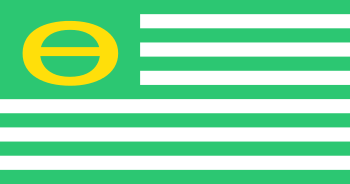 Ecology Flag (American) displaying Theta
