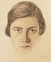 Retrato de dama (su esposa Heida) (1926)