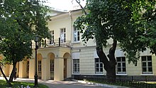 The house in Moscow where Gogol died. The building contains the fireplace where he burned the manuscript of the second part of Dead Souls. Gogol house.jpg