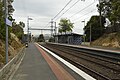 Eastbound view from the former ground level Platform 2, December 2013, before its demolition due to the Level Crossing Removal Project