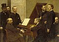 À volta do piano (1885), Henri Fantin-Latour, Museu de Orsay, Paris.