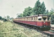 Halbzug der Baureihe ET 165 im Bahnhof Düppel, 1962