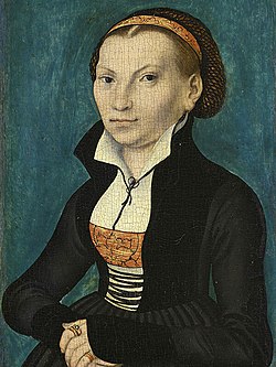 Lucas Cranach vanhempi, Katharina von Bora, 1526.