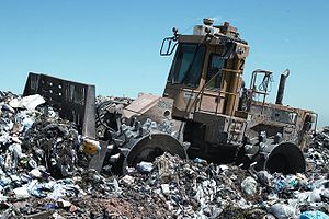 Picture of a Caterpillar 826C landfill compact...