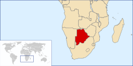 Kaarte van Botswana