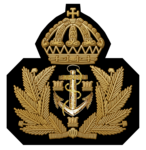 Mössmärke för taktisk officer i flottan.