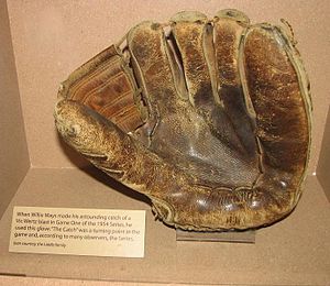 Willie Mays' baseball glove he used during &qu...