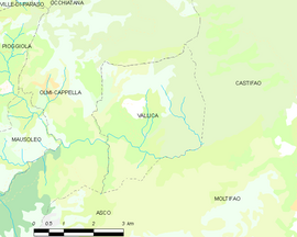 Mapa obce Vallica