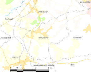 Poziția localității Hardinvast