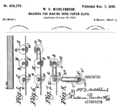 Machine à fabriquer des trombones, brevet de William D. Middlebrook du 7 novembre 1899