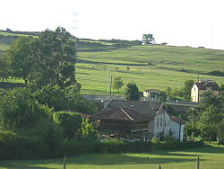 View of El Molín, one of the neighbourhood of the parish of Molleda, Corvera d'Asturies).