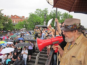 New Orleans. "BP Oil Flood" Protest,...