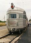 The observation car end of the Nebraska Zephyr at IRM