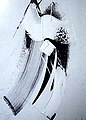 Noir et blanc, 1968 (130*97 cm, Acrylic on canvas)