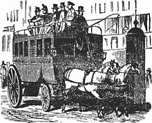 An early horse-drawn omnibus from mid-nineteenth century Omnibus - Project Gutenberg eText 16943.jpg