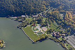 The beach of Orfű - aerial take