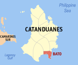 Bato na Catanduanes Coordenadas : 13°36'N, 124°18'E