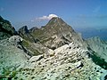 Der Monte Pisanino vom Monte Tambura aus gesehen