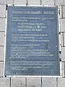 Plaque commémorative de la grève générale Suisse de 1918. Trois grévistes sont morts à Granges.