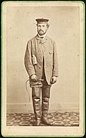 Wilhelm Peder Daniel Cappelen: Carte de visite s portrétem skladatele Johana Svendsena